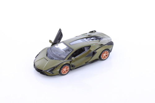 Lamborghini Sián FKP 37 Hardtop, Green - Kinsmart 5431D - 1/40 scale Diecast Model Toy Car