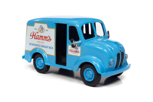 1950 Divco Delivery Truck, Sky Blue - Auto World AW24013 - 1/24 scale Diecast Model Toy Car
