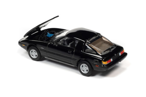 1981 Mazda RX-7, Brilliant Black - Johnny Lightning JLSP191/24A - 1/64 scale Diecast Model Toy Car
