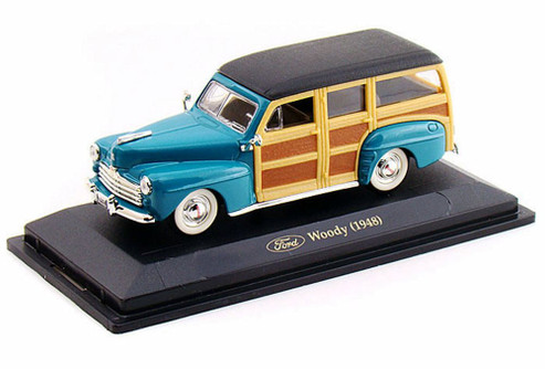 1948 Ford Woody, Turquoise - Yatming 94251 - 1/43 Scale Diecast Model Toy Car