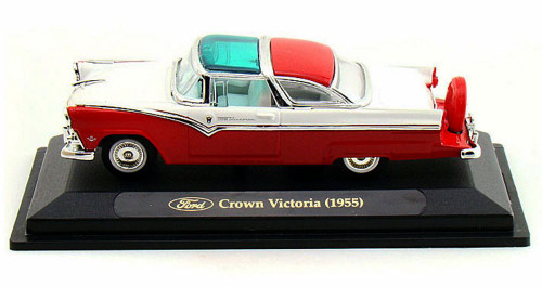 1955 Ford Crown Victoria, Red - Yatming 94202 - 1/43 Scale Diecast Model Toy Car