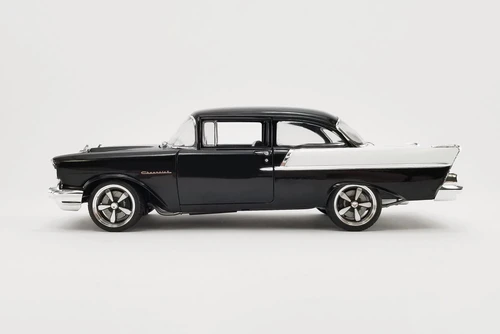 1957 Chevy 150 Restomod Hourglass, Black - Acme A1807012 - 1/18 scale Diecast Model Toy Car