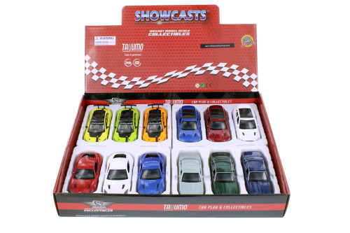 Showcasts Jaguar XJ6 / I-Pace / F-Pace / F-Type Assortment Diecast Car Set - Box of 12 1/36 Scale Diecast Model Cars, Assorted Colors