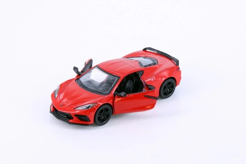 2021 Chevy Corvette, Red - Kinsmart 5432D - 1/36 scale Diecast Model Toy Car