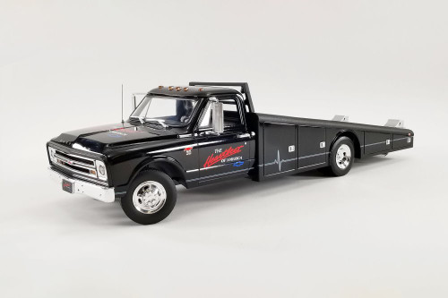 1967 Chevy C30 Ramp Truck, Black - Acme A1801710 - 1/18 scale