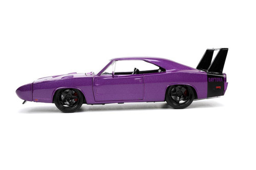 1969 Dodge Charger Daytona, Purple - Jada Toys 34036/4 - 1/24 scale Diecast Model Toy Car