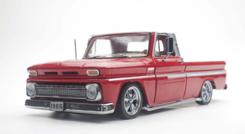 1965 Chevy C-10 Pickup Truck Fishing Boat Trailer 1:64 Scale Diecast Model  Blue