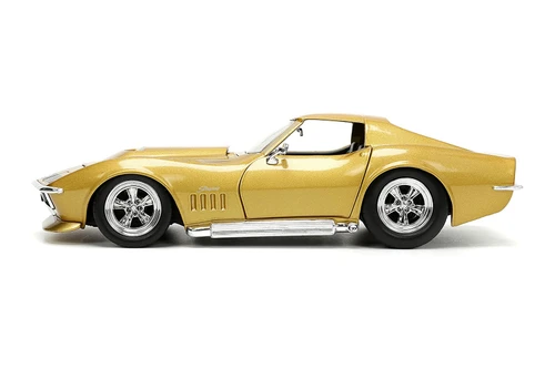 1969 Chevy Corvette Stingray ZL-1, Gold - Jada Toys 33863 - 1/24 scale Diecast Model Toy Car