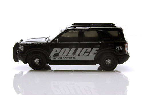 2021 Ford Bronco Sport - Police Interceptor, Black - Greenlight 30339 - 1/64 scale Diecast Car