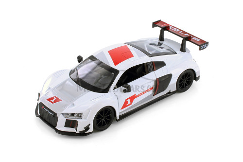 Audi R8 LMS, White - Showcasts 68262D - 1/24 scale Diecast Model Toy Car