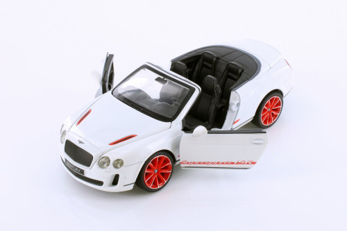 Bentley Continental Supersport Convertible ISR, White - Showcasts 68259D - 1/24 scale Diecast Car
