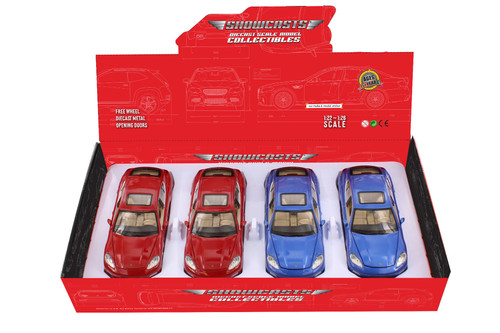 Porsche Panamera S, Blue - Showcasts 68245D - 1/24 scale Diecast Model Toy Car (1 car, no box)