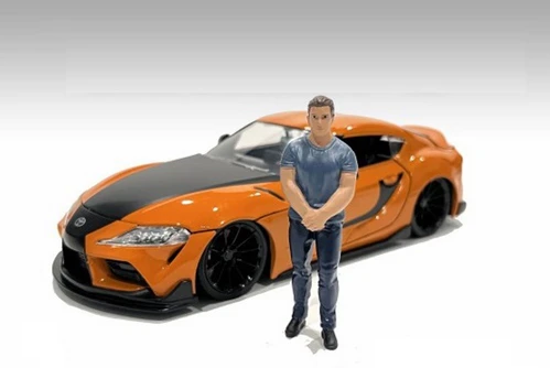 Car Meet 3 Figure 4, Blue - American Diorama 76329 - 1/18 scale Figurine - Diorama Accessory