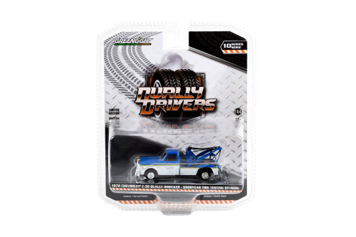 1980 Chevy C-70 Grain Truck, Blue Metallic and White - Greenlight