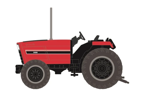 1981 3088 Row Crop Tractor, Red - Greenlight 48060C/48 - 1/64 scale Diecast Model Toy Car