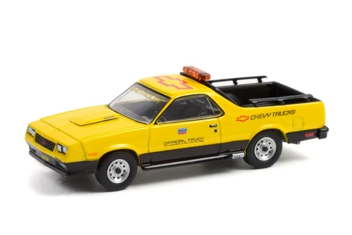 1986 Chevy El Camino SS, Yellow - Greenlight 30311/48 - 1/64 scale Diecast Model Toy Car