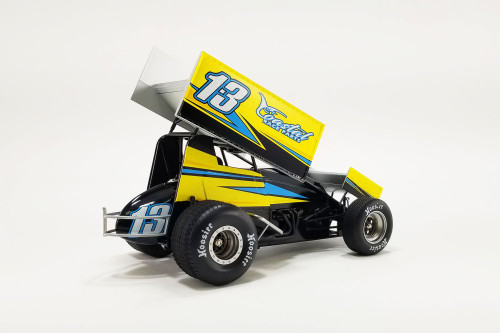 2022 Winged Sprint Car, #13 Justin Peck - Acme A1822007 - 1/18 Scale Diecast Car