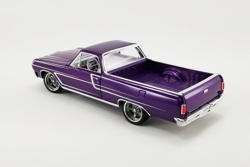 1965 Chevy El Camino SS Custom Cruiser, Purple - Acme A1805413 - 1/18 Scale Diecast Model Toy Car