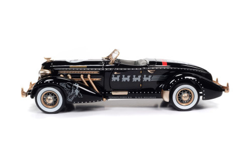 1935 Auburn 851 Speedster w/ Mr. Monopoly Figure - Auto World AWSS140 - 1/18 Scale Diecast Car