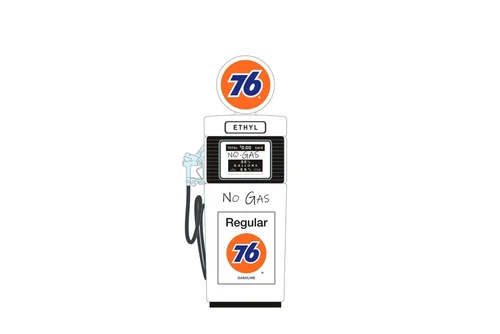1951 Wayne 505 Gas Pump, Union 76 - Greenlight 14120B/24 - 1/18 scale Diecast Accessory