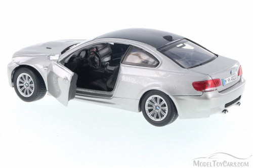 2008 BMW M3 Coupe, Silver - Motor Max 73347/16D - 1/24 Scale Diecast Model Toy Car