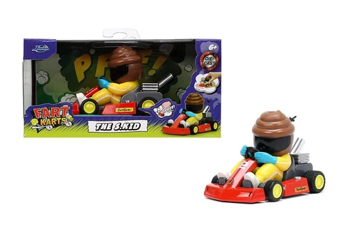 Fart Karts - The S. Kid with 5 Fart Sounds, Red - Jada Toys 32787 - Diecast Model Toy Car