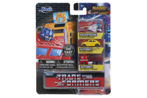 G1 Transformers Assortment Pack, Transformers - Jada Toys 31761 - 1/65 scale Diecast Model Toy Car