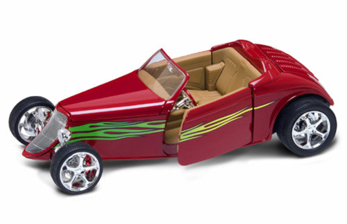 1933 Ford Convertible, Red - Road Signature 92838 - 1/18 Scale