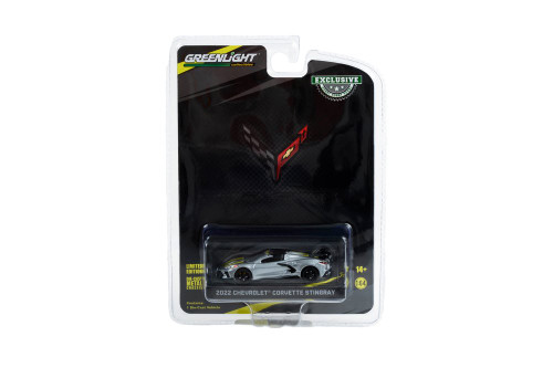 2022 Chevy Corvette C8 Stingray Convertible, Gray - Greenlight 30322 - 1/64 scale Diecast Car