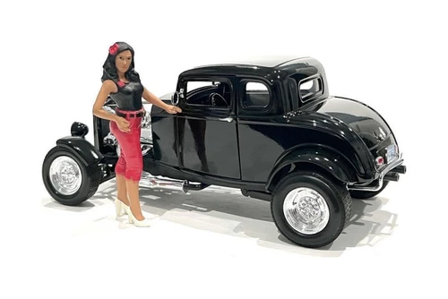 Pin-Up Girls - Carroll, Black - American Diorama 76443 - 1/24 Scale Figurine - Diorama Accessory