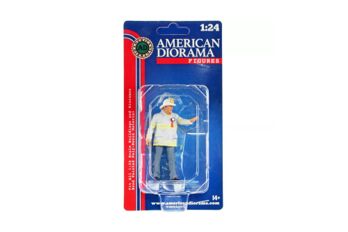 Firefighters - Fire Captain - American Diorama 76418 - 1/24 Scale Figurine - Diorama Accessory