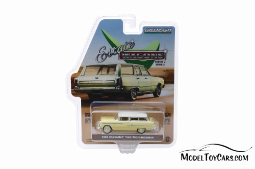 1955 Chevy Two-Ten Handyman, Yellow - Greenlight 29930A/48 - 1/64 scale Diecast Model Toy Car