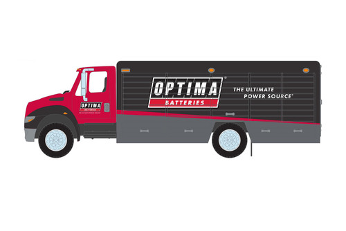 International Durastar 4400 Delivery Truck, Red - Greenlight 33240C/48 - 1/64 Scale Diecast Car