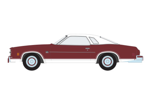 1974 Chevy Chevelle Laguna S3, Red - Greenlight 13320C/48 - 1/64 Scale Diecast Model Toy Car
