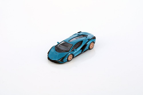 Lamborghini Sian FKP 37, Blue Uranus - Kinsmart H08B - 1/64 Scale