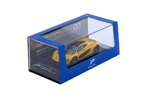 McLaren P1, Yellow - Kinsmart H03 - 1/64 Scale Diecast Model Toy Car