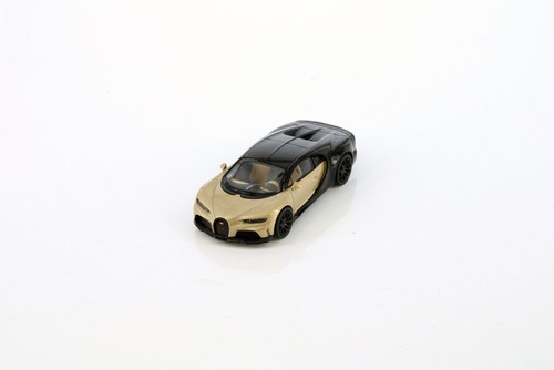 Bugatti Chiron Supersport, Gold - Kinsmart H10 - 1/64 Scale Diecast Model Toy Car