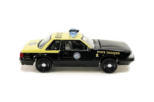 1991 Ford Mustang SSP - Florida Highway Patrol, Black - Greenlight GL51494 - 1/64 Scale Diecast Car