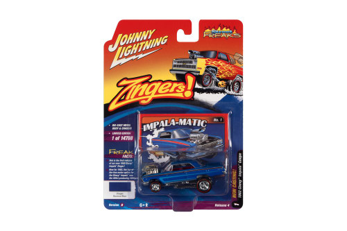 1962 Chevy Bel Air Bubbletop, Twilight Blue - Johnny Lightning