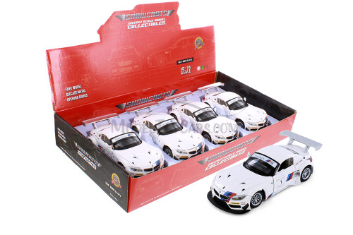 BMW Z4 GT3, White - Showcasts® 68251/60D - 1/24 scale Diecast Model Toy Car (1 car, no box)