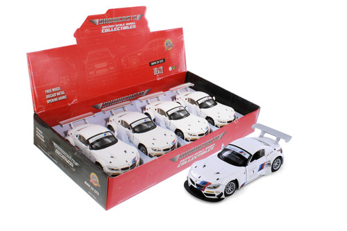 BMW Z4 GT3, White Sports Car - Showcasts 68260D - 1/24 Scale