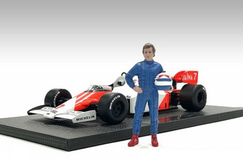 Racing Legends - The 80s Driver B, Blue - American Diorama 76354 - 1/18 Scale Figurine