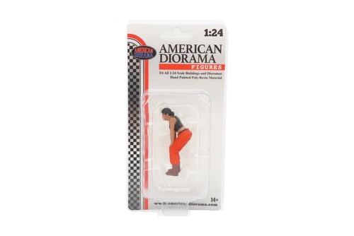 Hip Hop Girls Figure 4, Black - American Diorama 24104 - 1/24 Scale Figurine - Diorama Accessory