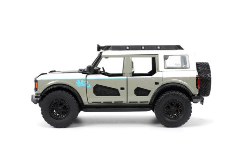Miniature JADA 1/24 – Ford Bronco Vert Avec Figurine M&M's, Hollywood Rides 2021