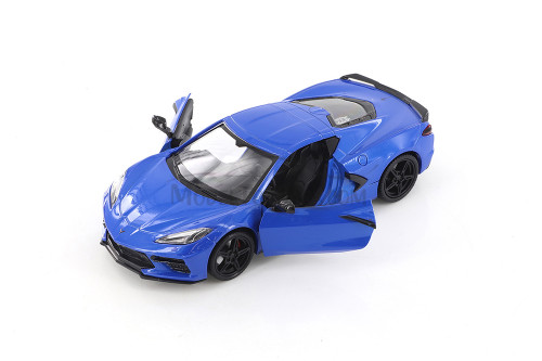 2020 Chevy Corvette C8 Stingray, Blue - Showcasts 71360BU - 1/24 Scale Diecast Model Toy Car