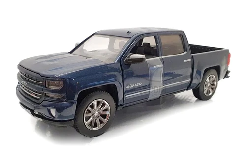 2018 Chevy Silverado Centennial Edition, Blue - Showcasts 71353BU - 1/27 Scale Diecast Car