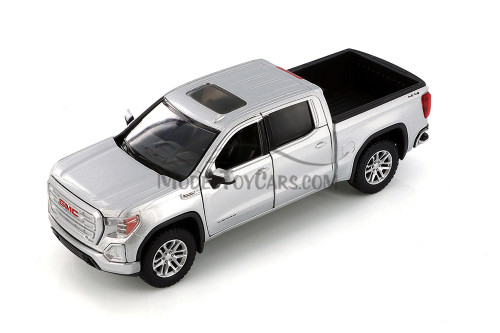 2019 GMC Sierra 1500 SLT Crew Cab, Silver - Showcasts 71361SV - 1/27 Scale Diecast Model Toy Car