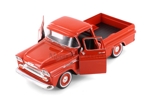 1958 Chevy Apache Fleetside Pickup, Orange - Showcasts 71311OR - 1/24 Scale Diecast Model Toy Car