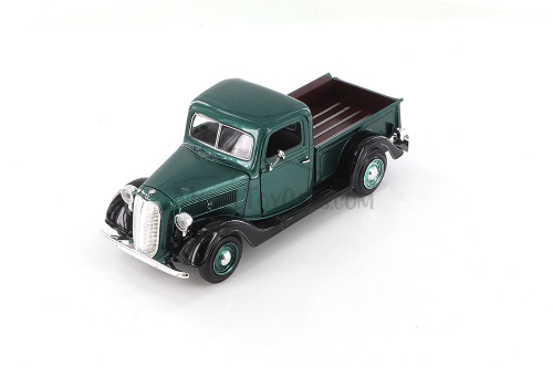 Showcasts 1937 Ford Pick Up Truck  Diecast Car Set - Box of 4 1/24 Scale Diecast Model Cars, Assorted Colors