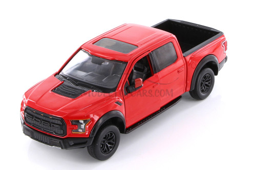 2017 Ford F-150 Raptor Pickup, Red - Showcasts 71344D - 1/27 Scale Diecast Model Toy Car (1 car, no box)